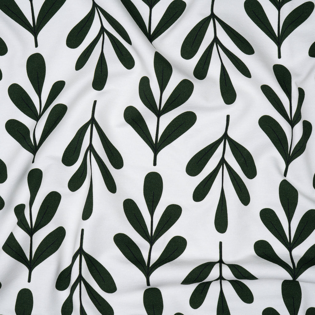 Bio French Terry Zweig Dünkelgrün