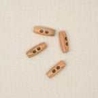 Bio Holzknebel Olive Naturbraun