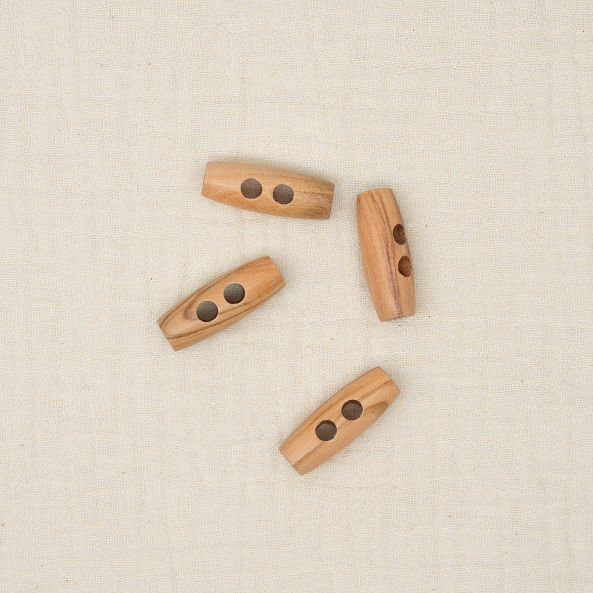 Bio Holzknebel Olive Naturbraun
