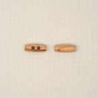Bio Holzknebel Olive Naturbraun