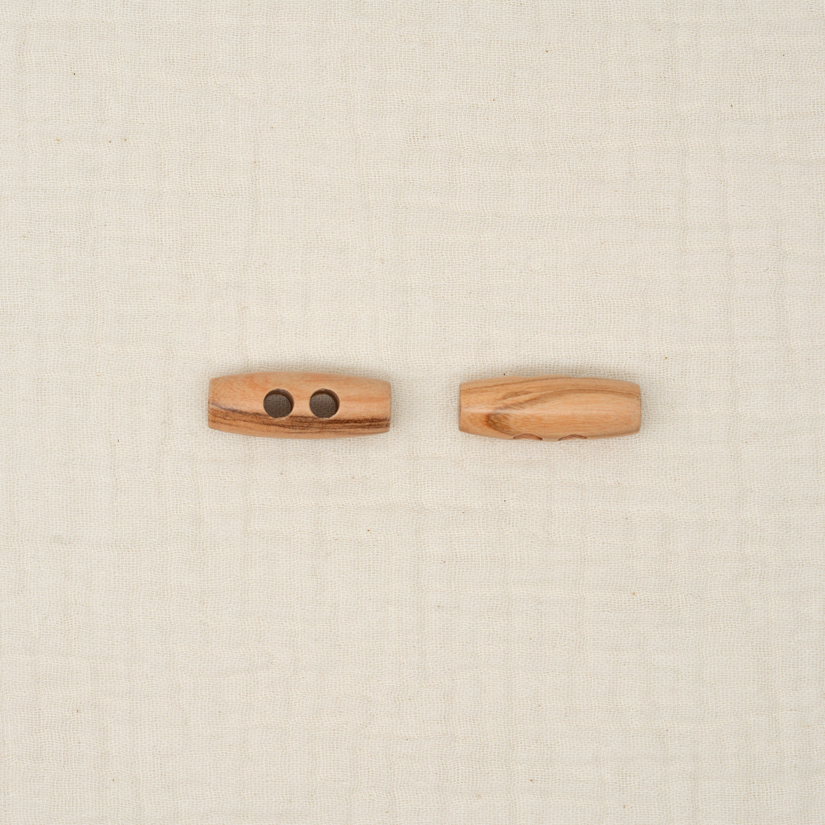 Bio Holzknebel Olive Naturbraun
