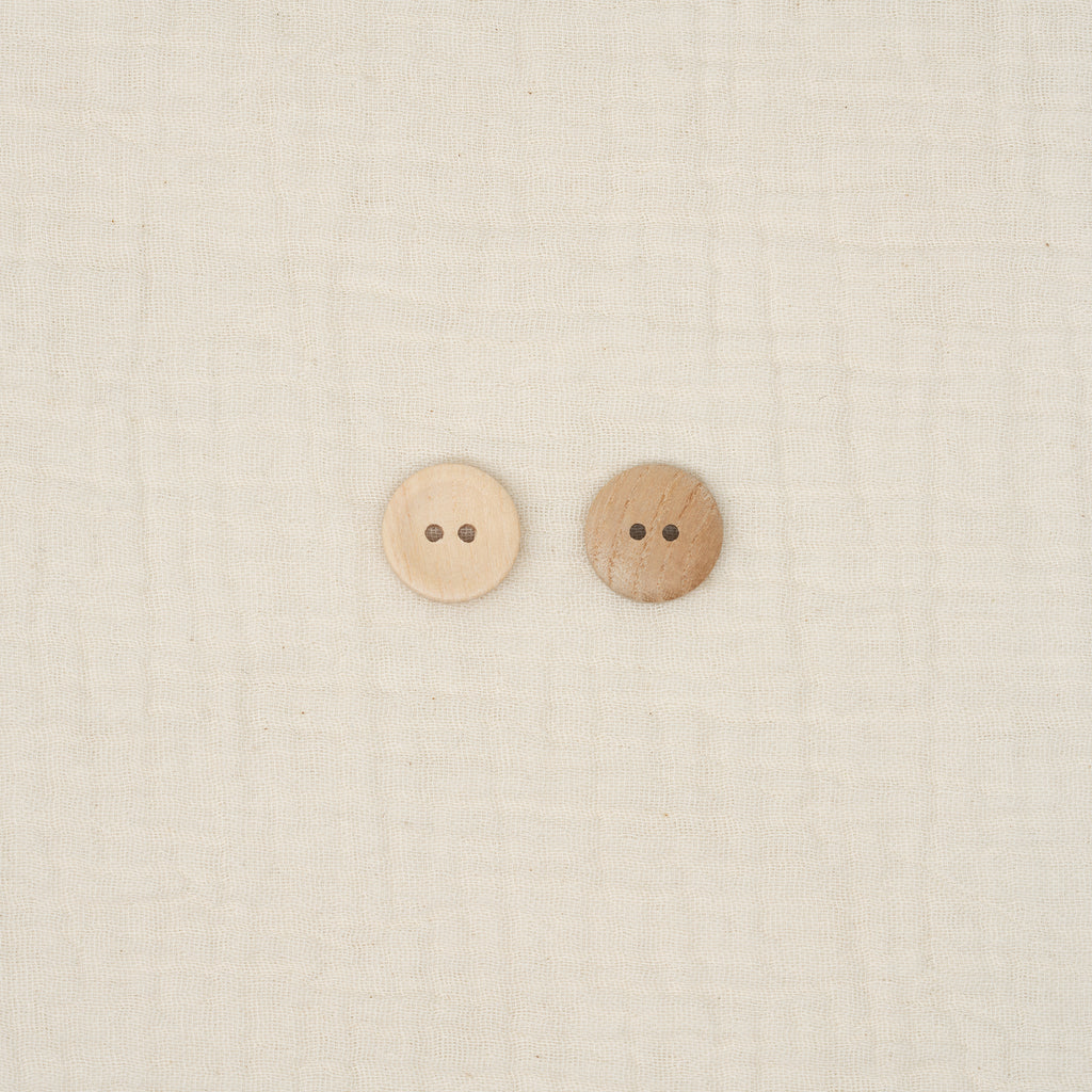Bio Holzknopf Esche Geschüsselt (18 mm)