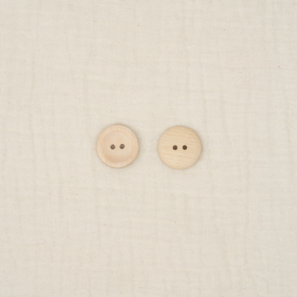 Bio Holzknopf Esche Geschüsselt (20 mm)