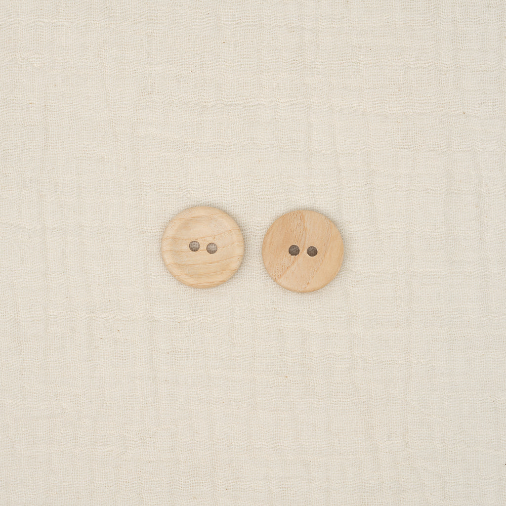 Bio Holzknopf Esche Geschüsselt (23 mm)