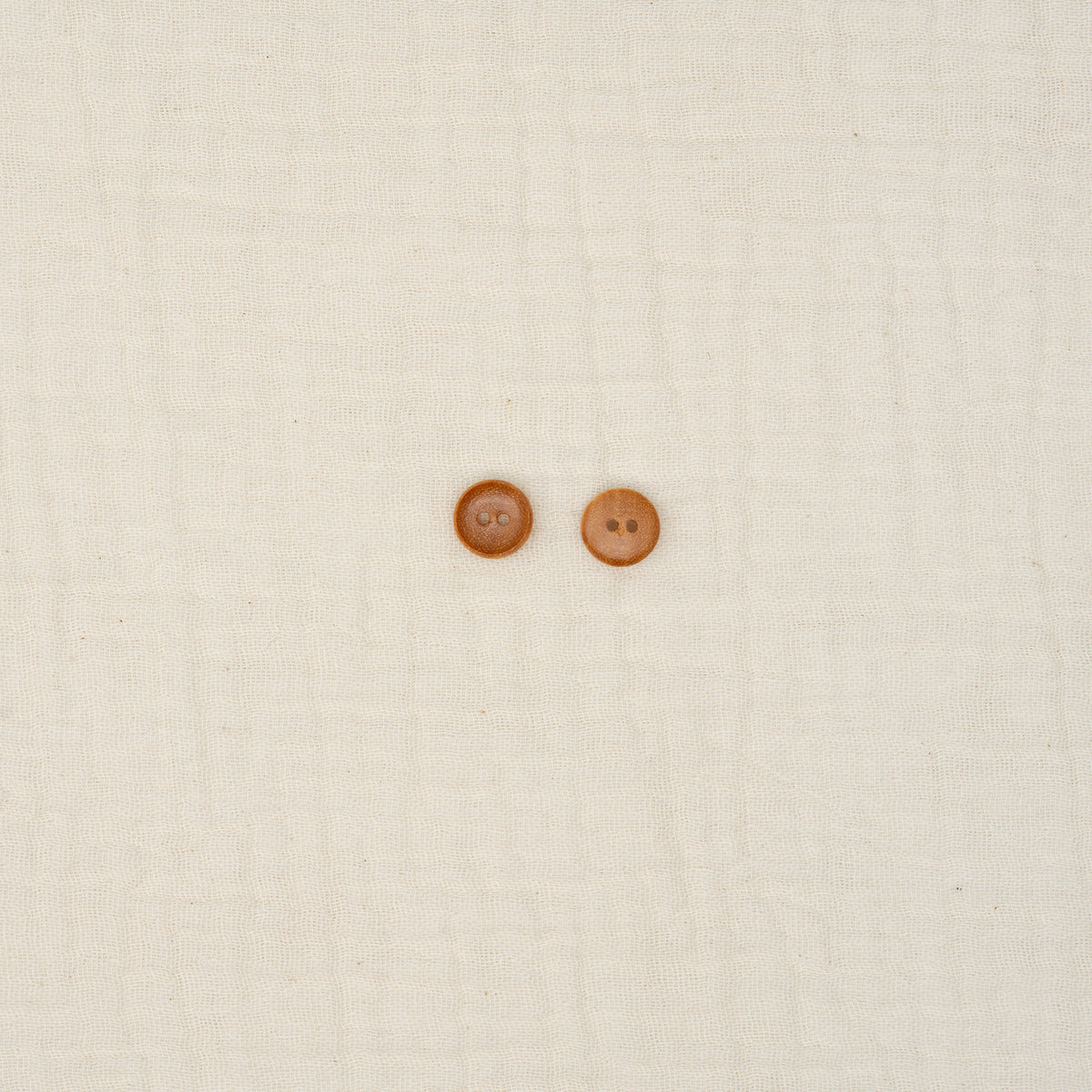 Bio Holzknopf Hellbraun Tief Geschüsselt (10 mm)