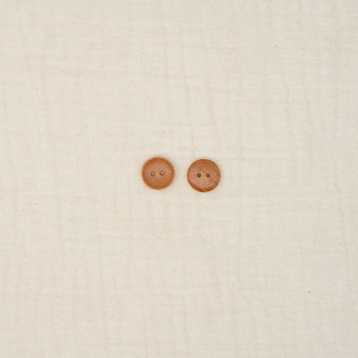 Bio Holzknopf Hellbraun Tief Geschüsselt (12 mm)