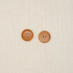 Bio Holzknopf Hellbraun Tief Geschüsselt (23 mm)