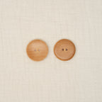 Bio Holzknopf Hellbraun Tief Geschüsselt (31 mm)