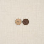[106805] Bio Holzknopf Kokosnuss Innenseite Beige Braun (20 mm)