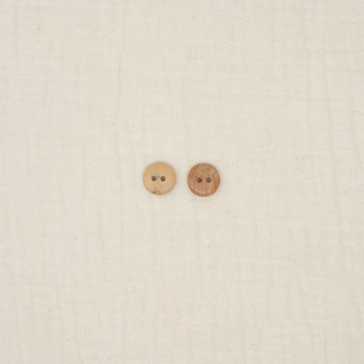 Bio Holzknopf Olive Glänzend Flach (12,5 mm)