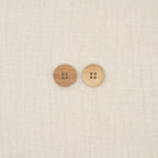 Bio Holzknopf Olive Naturbraun Geschüsselt (20 mm)