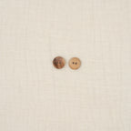 Bio Holzknopf Olive Naturbraun Matt Geschüsselt (12 mm)