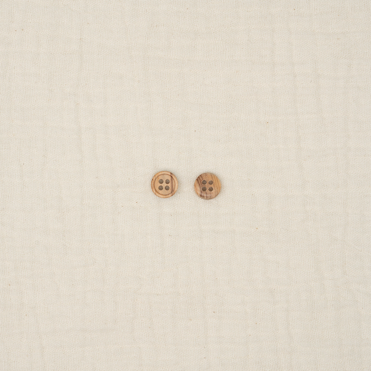Bio Holzknopf Olive Naturbraun Mit Rand (10 mm)