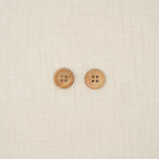 Bio Holzknopf Olive Naturbraun Mit Rand (18 mm)