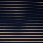 Bio Interlock Streifen Navy Taupe