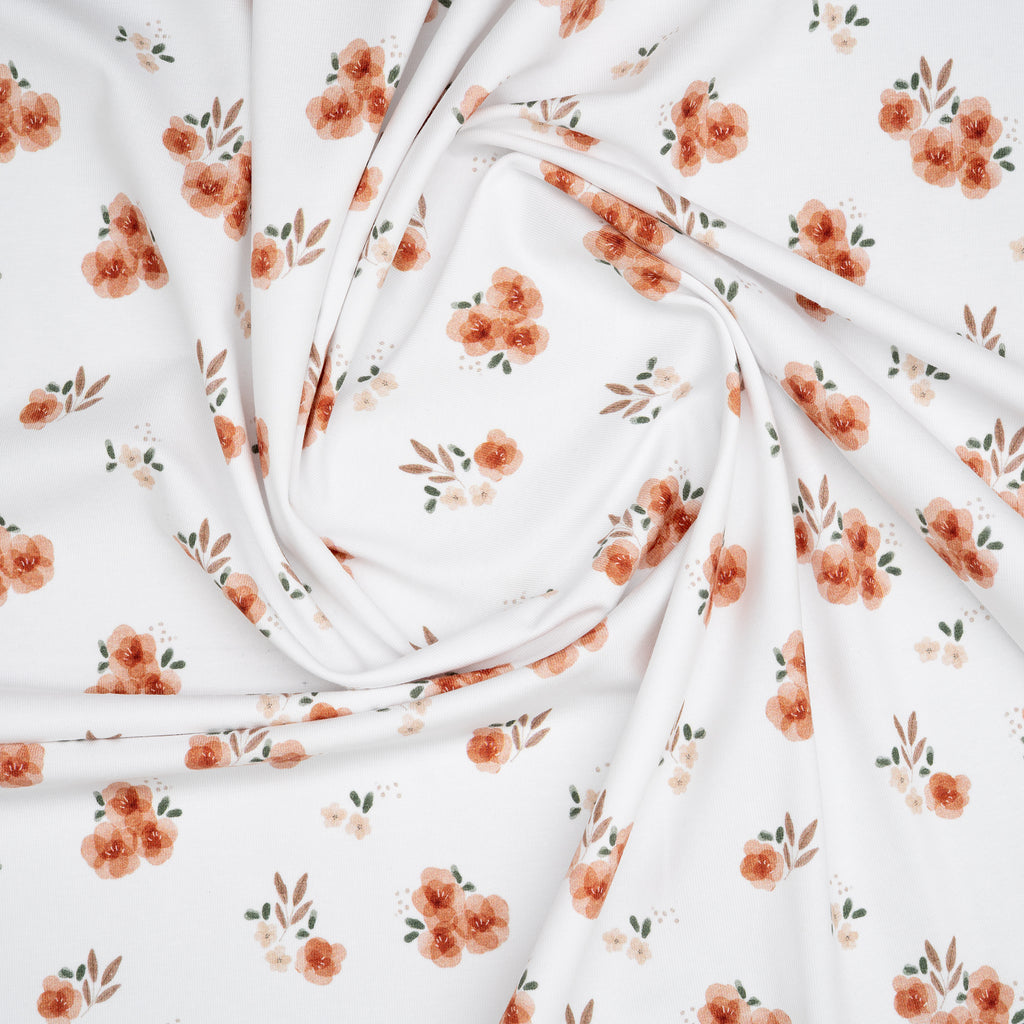 Bio Jersey Aquarell Sträuschen | Stoffwerk
