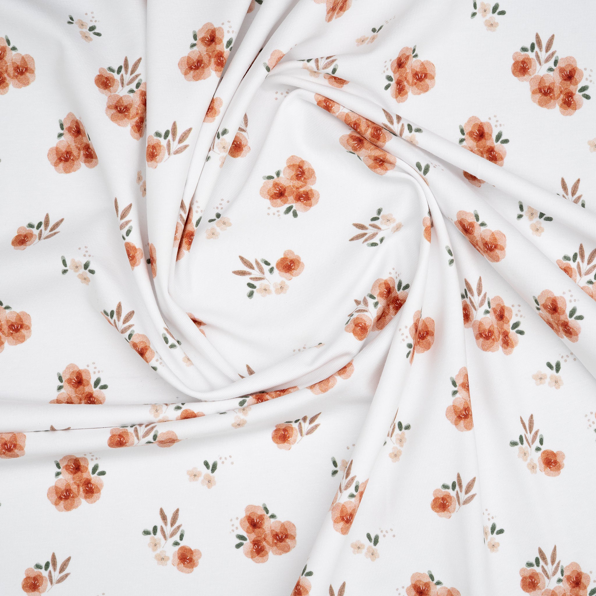 Bio Jersey Aquarell Sträuschen | Stoffwerk