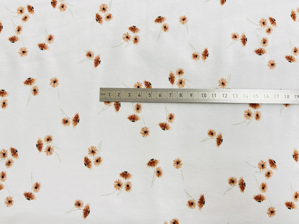 Bio Jersey Blume cognac