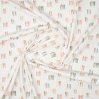 Bio Jersey Bunte Aquarell Streifen | Stoffwerk