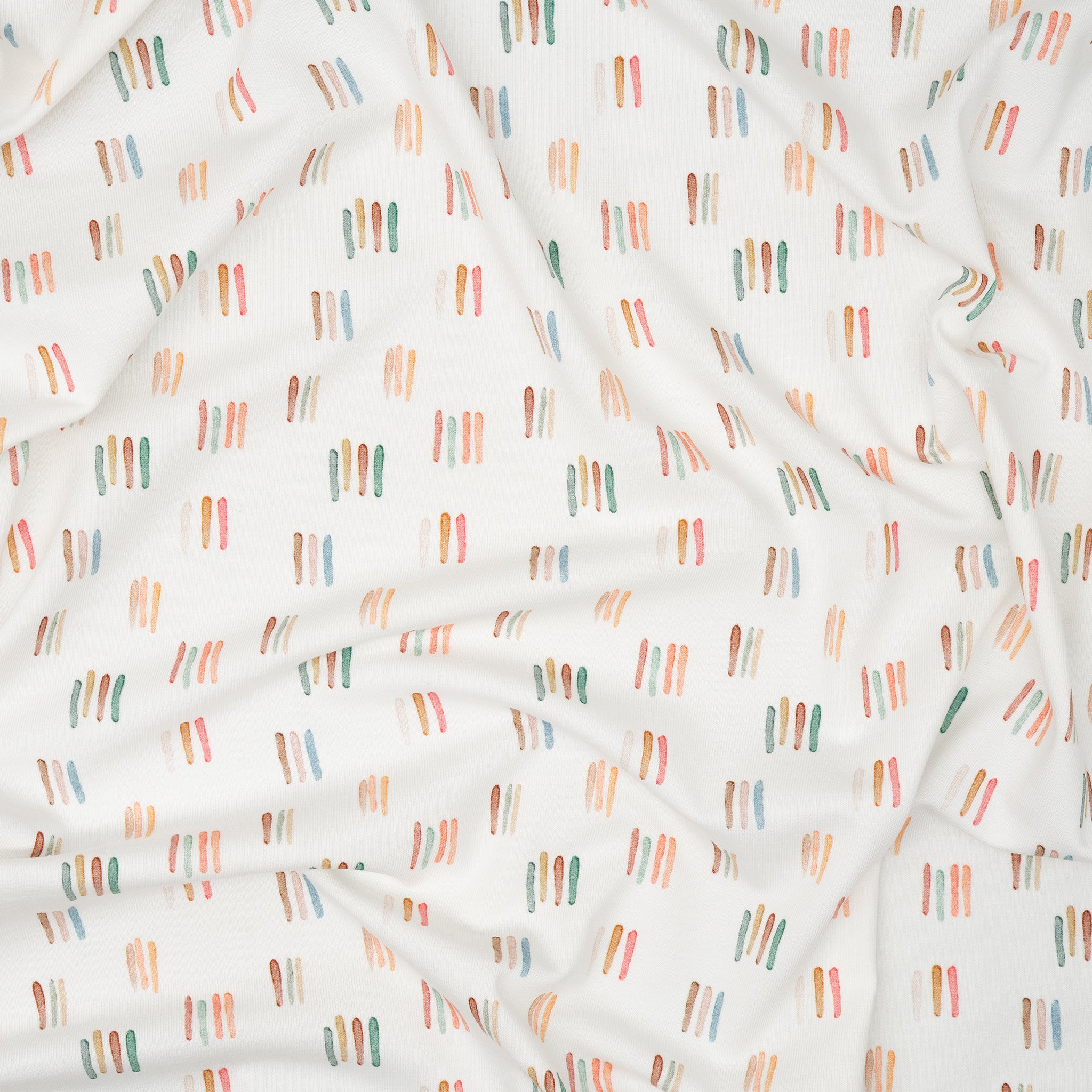 Bio Jersey Bunte Aquarell Streifen | Stoffwerk