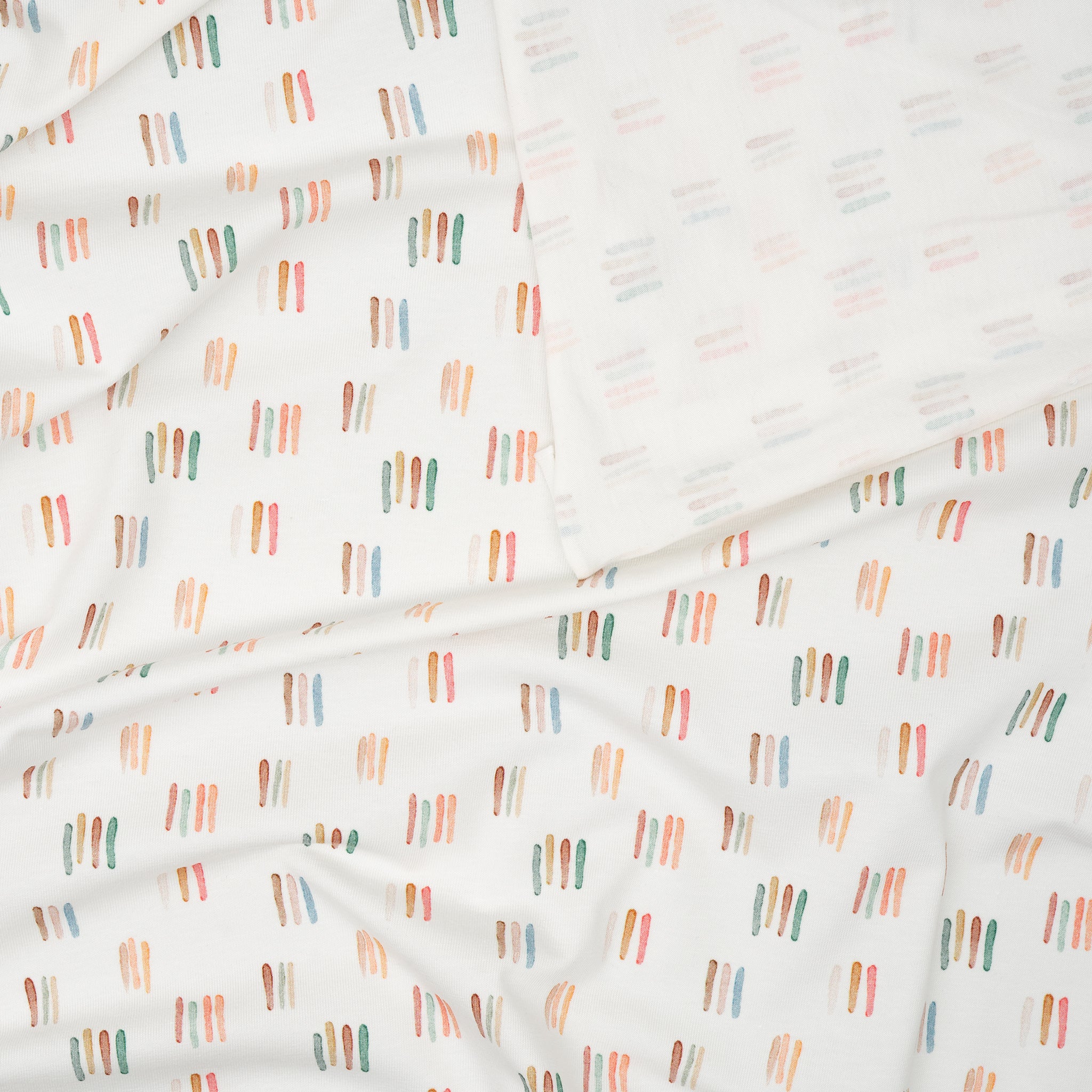 Bio Jersey Bunte Aquarell Streifen