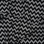 Bio Jersey Chevron Schwarz Grau Meliert