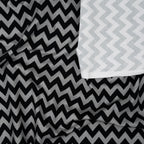 Bio Jersey Chevron Schwarz Grau Meliert