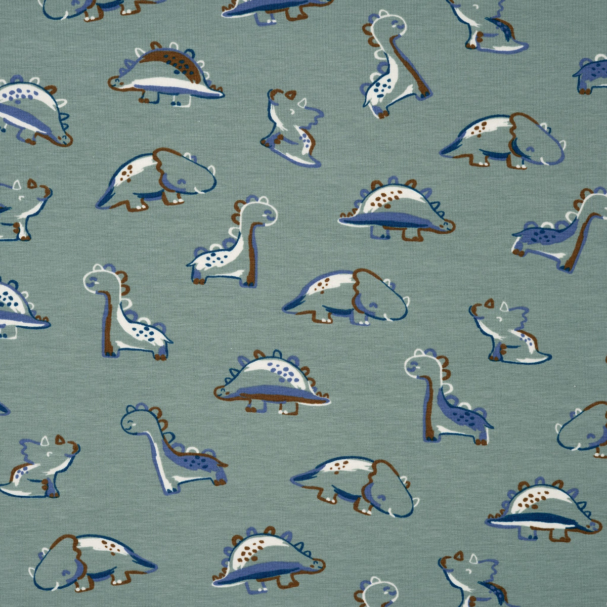 Bio Jersey Die Dinos Braun Blau Weiß