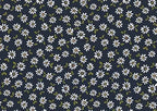 Bio Jersey Gänseblümchen Dunkelblau