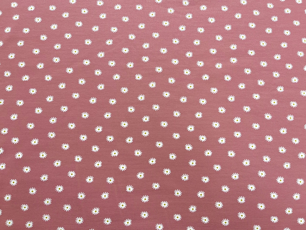 Bio Jersey Gänseblümchen Vintage Beere