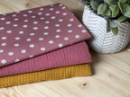 Bio Jersey Gänseblümchen Vintage Beere | Stoffwerk