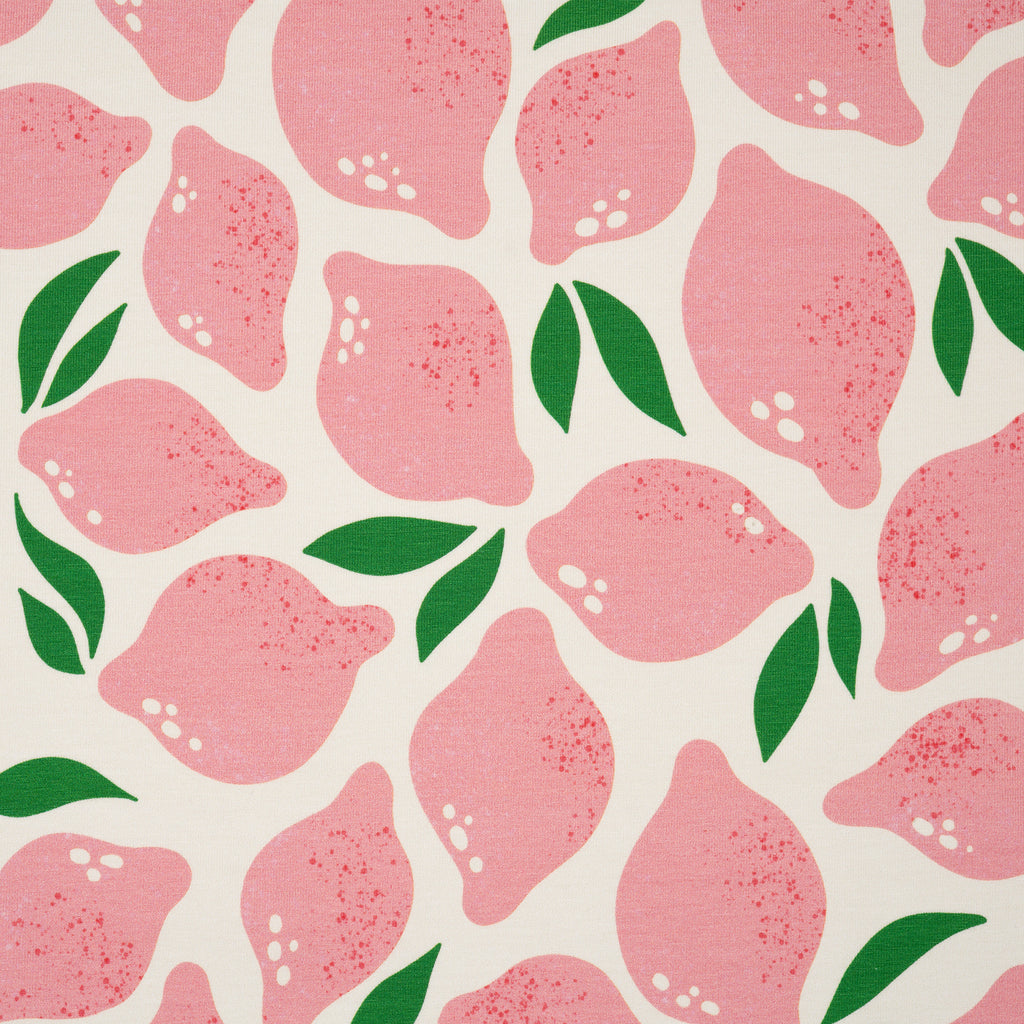 Bio Jersey Hamburger Liebe Al Lago Limone Rosa | Stoffwerk