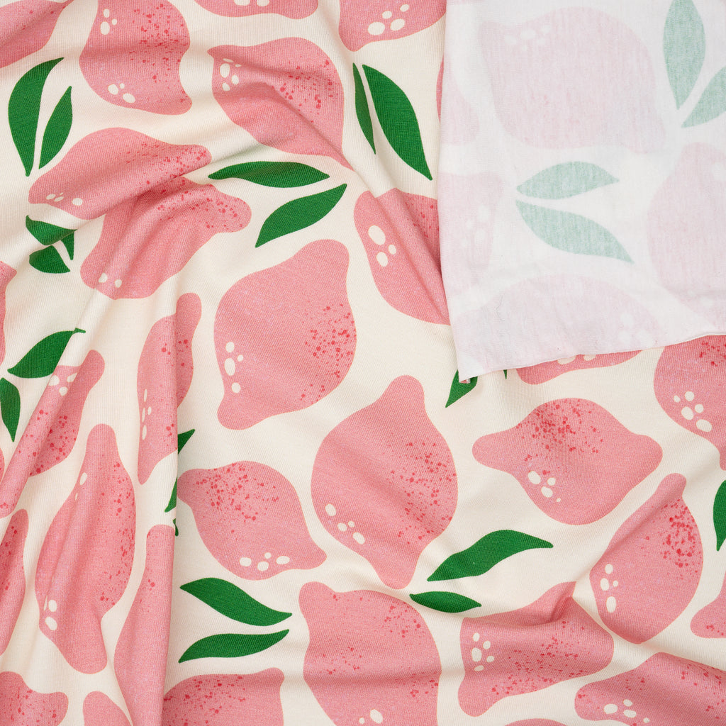 Bio Jersey Hamburger Liebe Al Lago Limone Rosa | Stoffwerk
