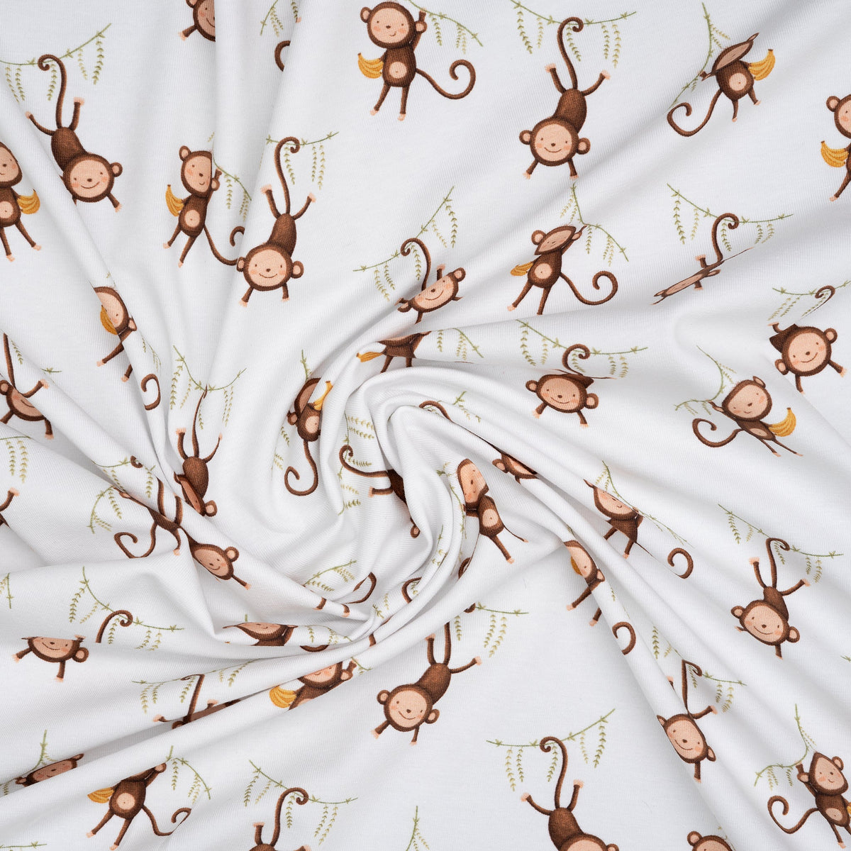 Bio Jersey Hängende Affen | Stoffwerk