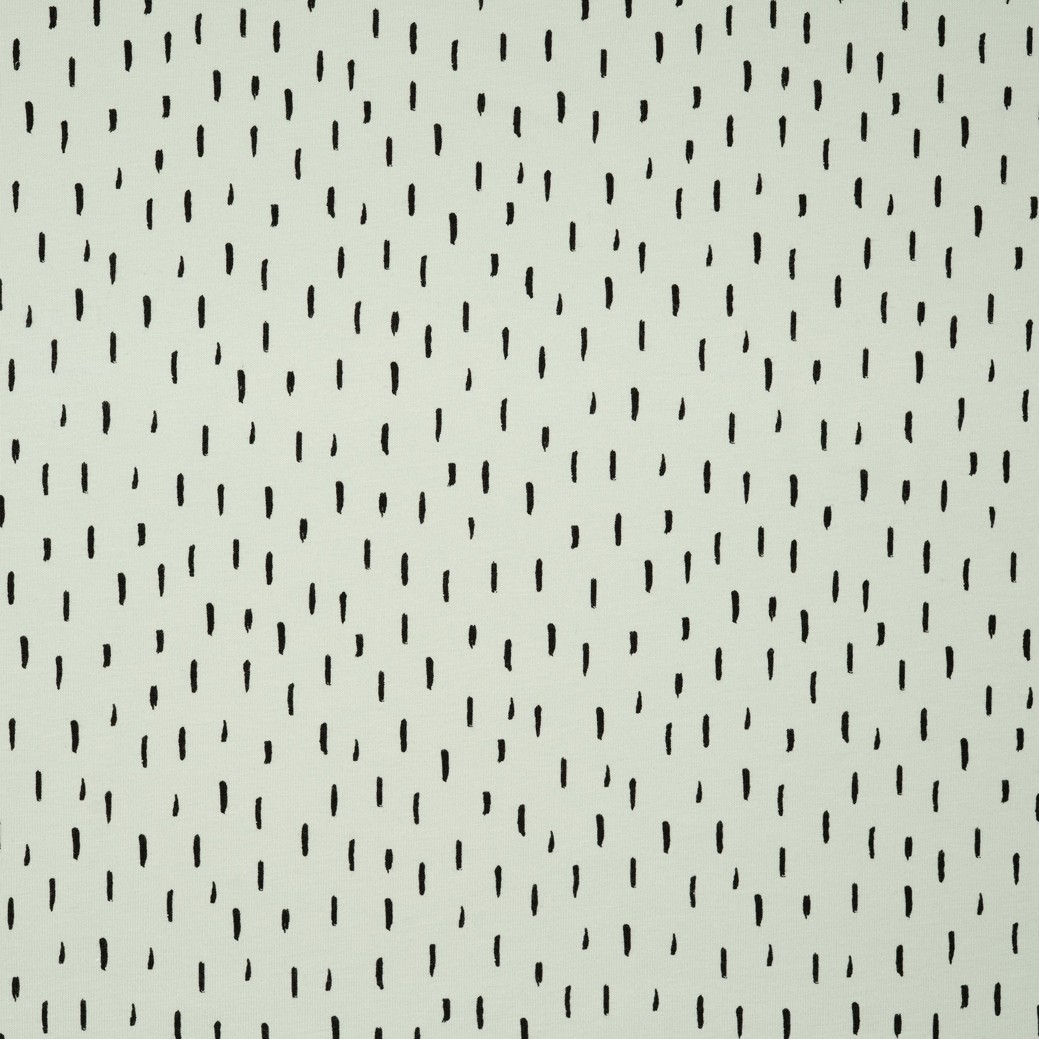 Bio Jersey Hellmint Mit Schwarzen Kleinen Streifen