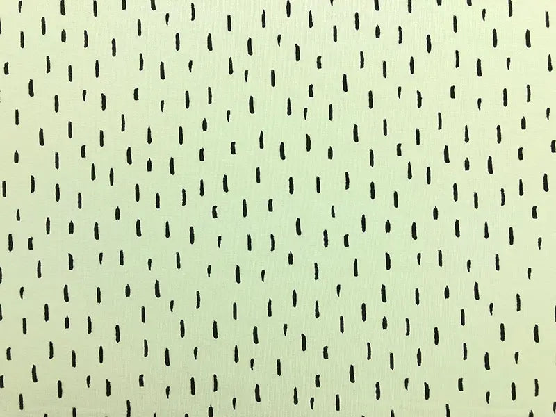 Bio Jersey hellmint mit schwarzen kleinen Streifen