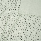 Bio Jersey Hellmint Mit Schwarzen Kleinen Streifen