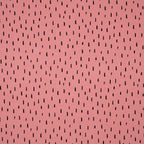 Bio Jersey Hellpink Mit Schwarzen Kleinen Streifen