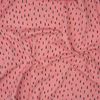 Bio Jersey Hellpink Mit Schwarzen Kleinen Streifen