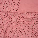 Bio Jersey Hellpink Mit Schwarzen Kleinen Streifen