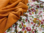 Bio Jersey Herbstblumen | Stoffwerk