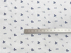 Bio Jersey Kleine Blätter Blau | Stoffwerk