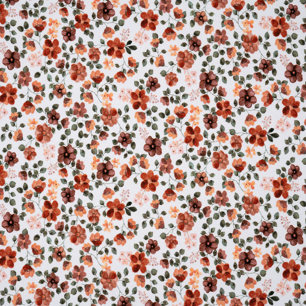Bio Jersey Kleine Blümchen Mit Zweigen