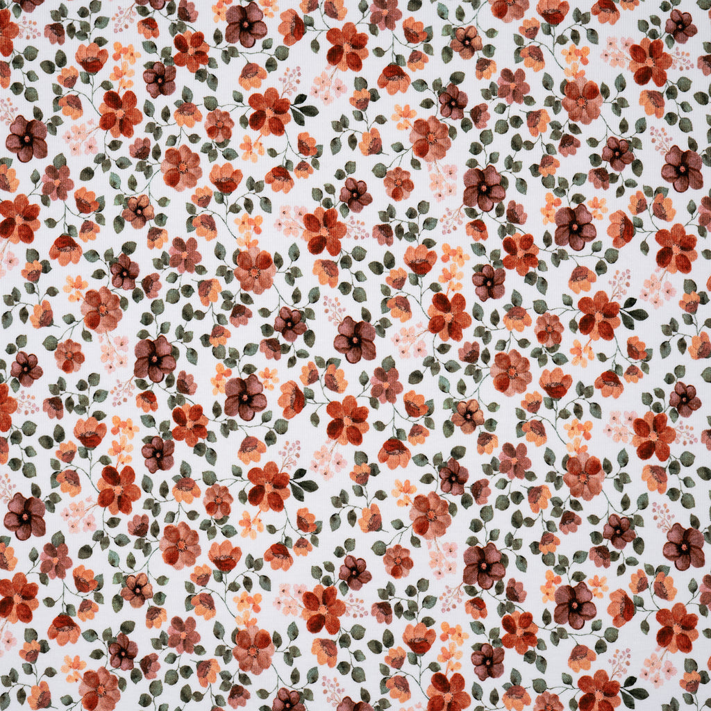 Bio Jersey Kleine Blümchen Mit Zweigen