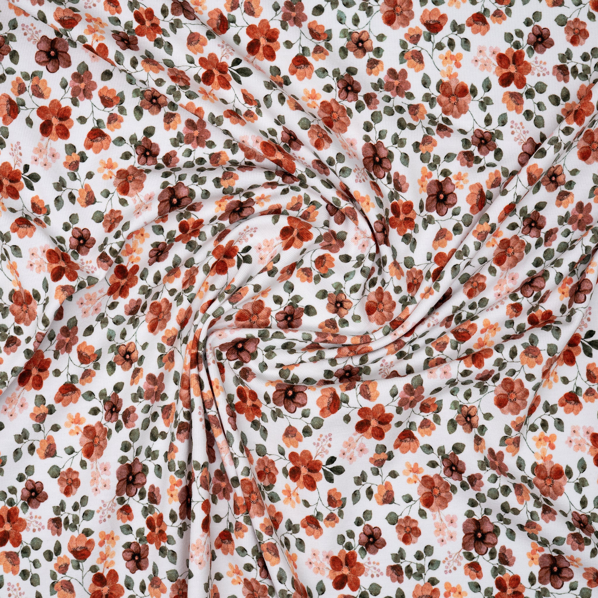 Bio Jersey Kleine Blümchen Mit Zweigen