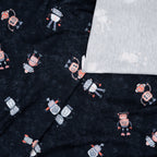 Bio Jersey Kleine Süße Roboter Navy | Stoffwerk