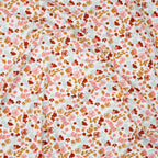 Bio Jersey Kleiner Blumenstrauß Weiß Rosa Hellblau | Stoffwerk