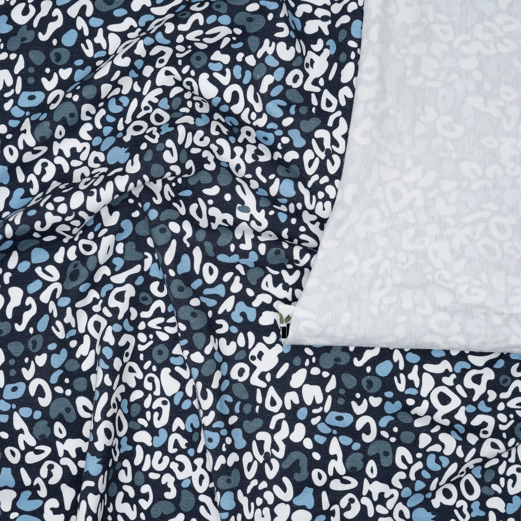 Bio Jersey Leo Tupfen Navy | Stoffwerk
