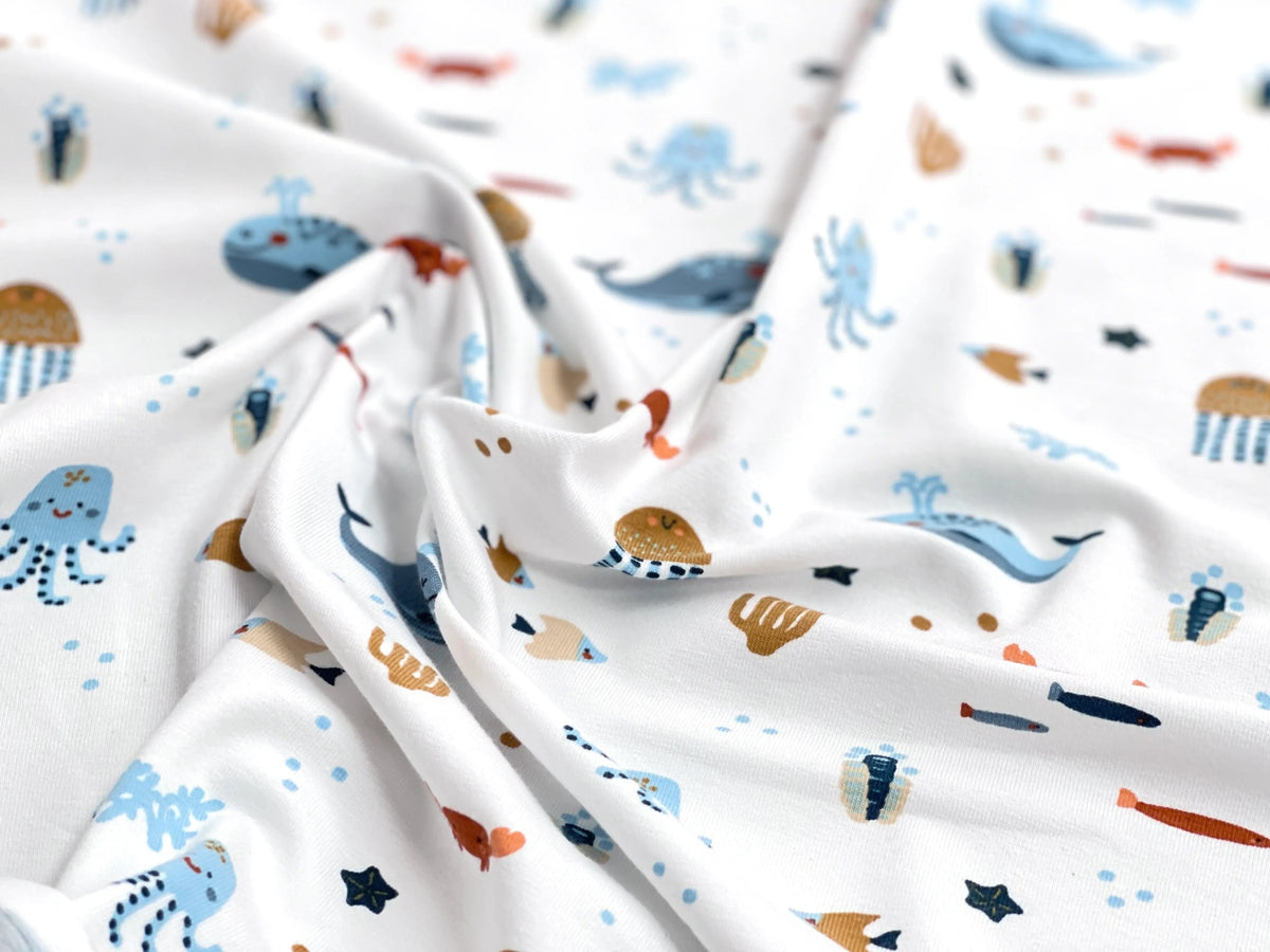 Bio Jersey Meerestiere | Stoffwerk
