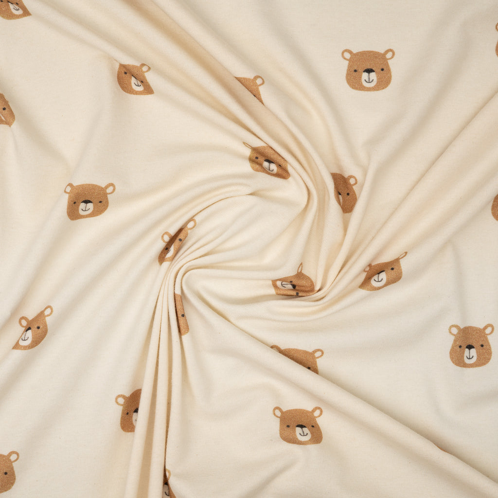 Bio Jersey Naturbelassen Braune Bären